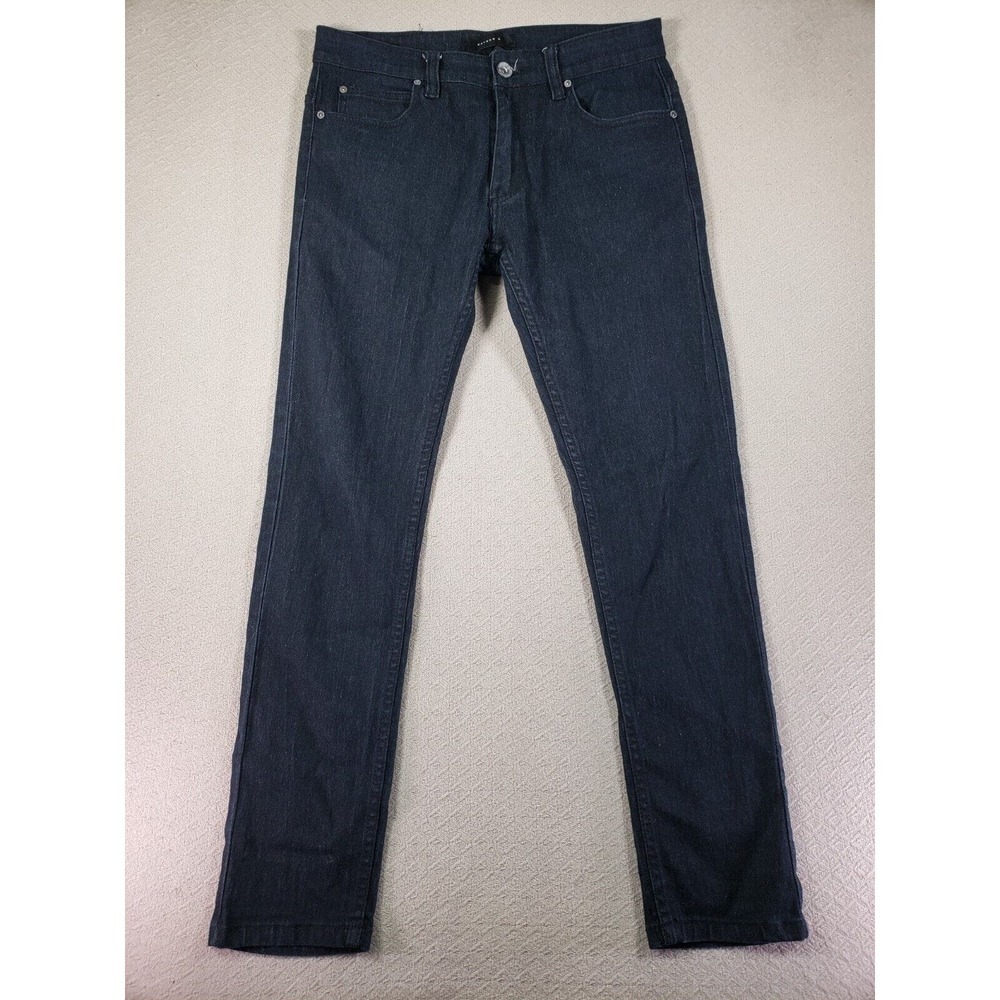 Kayden K Jeans Mens 32x32 Black Low Rise Skinny Fit Strech Cotton Denim Jeans